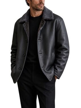 ISAIA Shearling Leather Jacket
